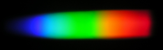 widmo żarówki halogenowej